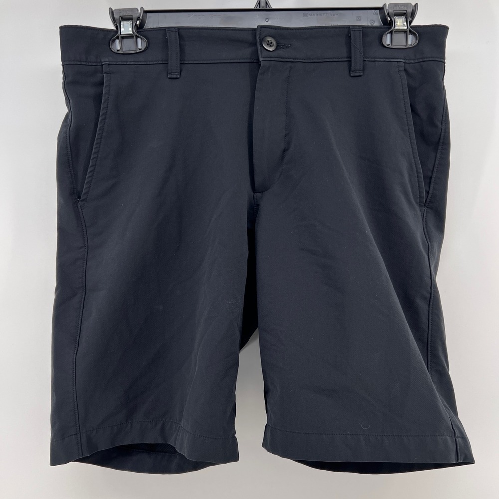 Under‎ Armour Mens Black Golf Shorts Performance Flat Front Size 34